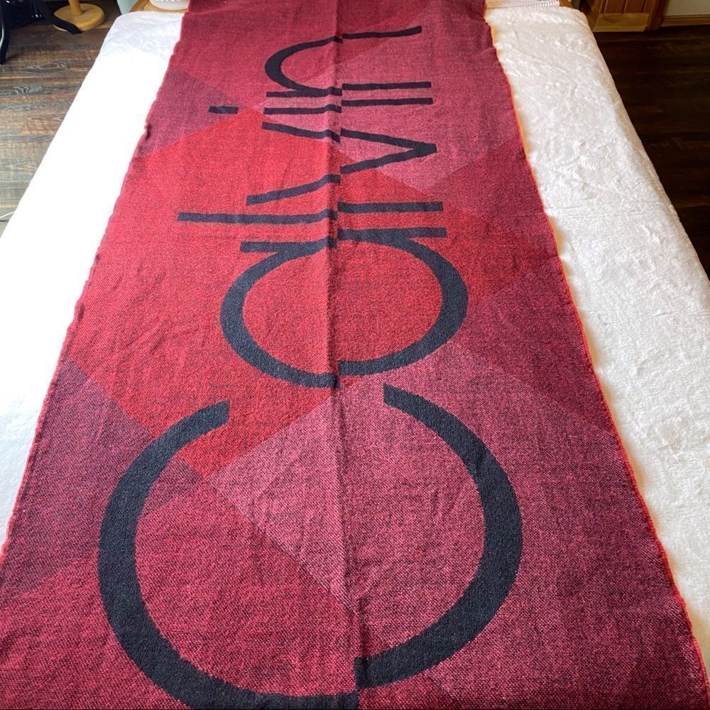 Calvin Klein Knit Acrylic Blanket Shawl